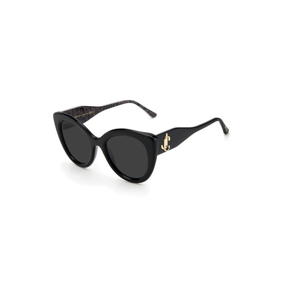 Jimmy Choo Black Sunglasses with Gold Accent Case